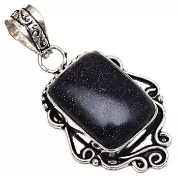 Подвеска с синим драгоценным камнем Sunsitara, серебряное украшение ручной работы на День матери, 2 дюйма