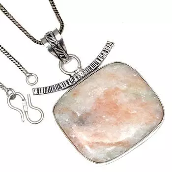 Подвеска с зеленым септерианским драгоценным камнем ко Дню святого Валентина, этническое серебряное украшение 2 дюйма