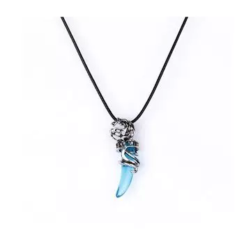 Подвеска с желтыми колокольчиками для мужчин. Подвеска-цепочка из нержавеющей стали с подвеской-подвеской для мужчин и мальчиков.