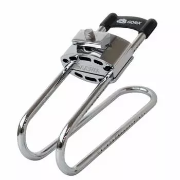 Подвеска седла велосипеда GORIX (GX-SSP) Пружинная амортизация шоссейный велосипед/MTB и т.д.. Амортизатор для велосипеда, серебристый