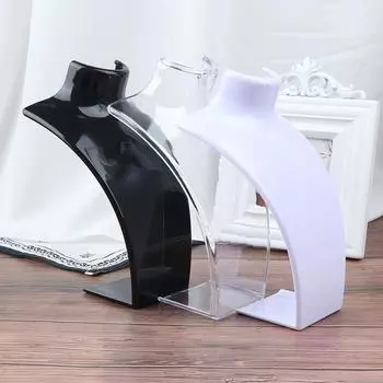 Подвеска, серьги, ожерелье, стенд, акриловая подставка для портретного манекена 6.5*7.5*21cm чистый