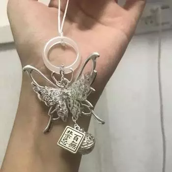 Подвеска Серебряная Бабочка Телефонная Цепочка Бабочка Мобильный Брелок Ремешок Женщины Девочки style 1