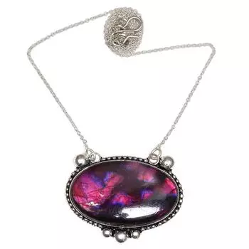 Подвеска Серебряный Перидот Лабрадорит Драгоценный Камень Ювелирные Изделия Стерлингового Серебра 2.5 Огненный