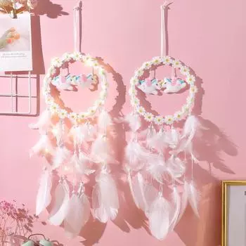 Подвеска-сетка в виде ловца снов диаметром 16 см