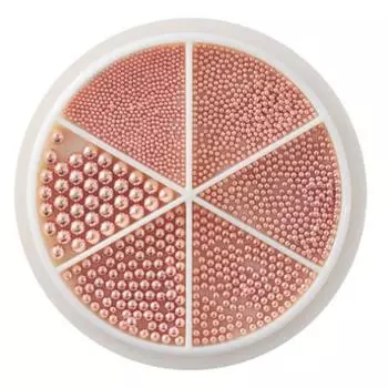 Подвеска-шарм May Brown Nail Material M02249, розовое золото, 1 шт.