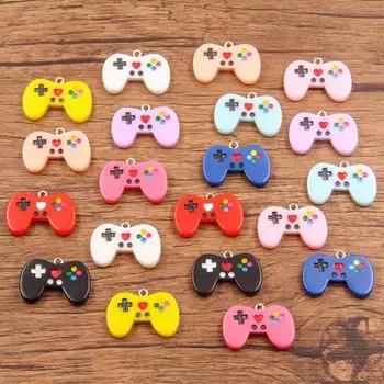 Подвеска-шарм в виде игровой консоли из 10-цветной смолы для ожерелий и браслетов своими руками (19x27мм)