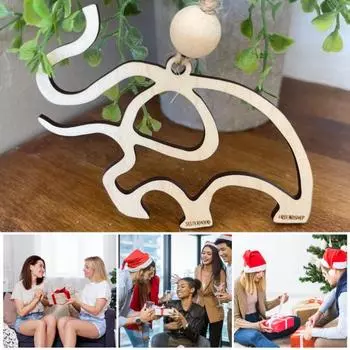 Подвеска «Слон дружбы» Деревянное украшение «Сестричество» Подвеска «Слон дружбы» с историей B