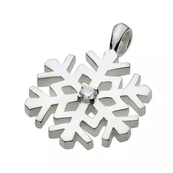 Подвеска Snow Crystal Zirconia fp0349 [Figmart] [Серебряный аксессуар]
