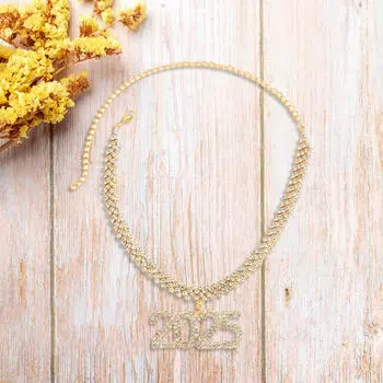 Подвеска со стразами, ожерелье, ювелирные изделия, эффектная женская цепочка на шею для помолвки, свадьбы золотистый