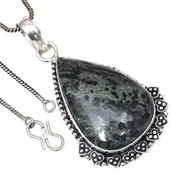 Подвеска Star Galaxi Gemstone ко Дню святого Валентина, этническое серебряное украшение 2,5 дюйма