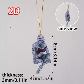 Подвеска-статуя чтения, акриловая целлюлоза, женская подвеска-читательница, женская подвеска-читательница