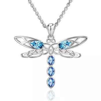 Подвеска «Стрекоза» из циркона, изысканное популярное ожерелье, элегантные ювелирные украшения с темпераментным дизайном