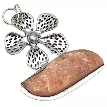 Подвеска Sunstone Drusy Gemstone Подарок для нее Серебряные украшения 2