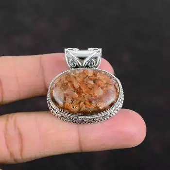 Подвеска Sunstone, винтажная подвеска ручной работы, ювелирные изделия из драгоценных камней, серебряная подвеска 925 пробы, ювелирные изделия из натурального солнечного камня, подарки для нее, уникальные ювелирные изделия