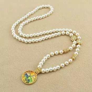 Подвеска свитер ожерелье роскошный длинный чокер подарки жемчужные бусины ожерелья пляж Style A