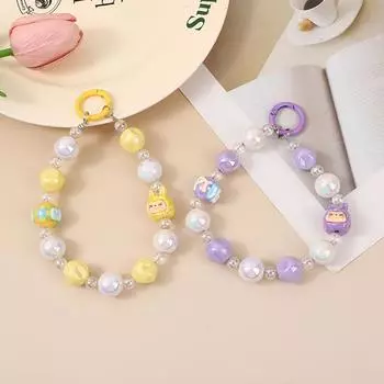 Подвеска-телефон «Сделай сам» в виде Кики, цепочка для мобильного телефона, расписанная вручную бусина Pop Mart, подвеска-веревка для телефона, кукла-сумка, не теряющаяся зелёный