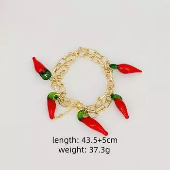 Подвеска Temperament Niche Glazed Pepper подойдет девушкам, чтобы носить ожерелья каждый день