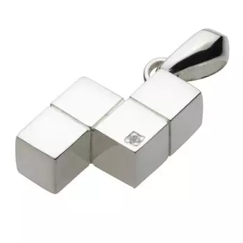 Подвеска Tetris Diamond fp0595 [Figmart] [Серебряный аксессуар]