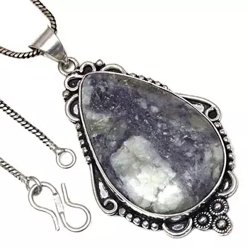 Подвеска Tiffany Gemstone Gemstone Valentine Day Ethnic Silver Jewelry 2