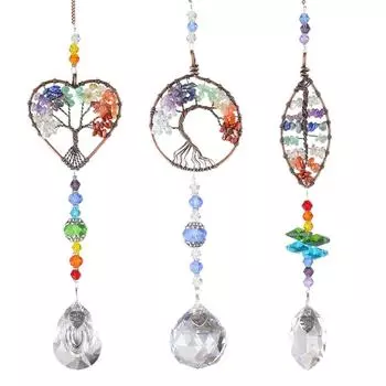 Подвеска Tree Life Suncatchers для рождественского украшения для дома, сада, окна, автомобиля лист