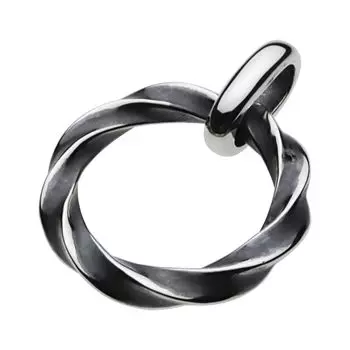 Подвеска Twist Circle Silver p0768 [Cenote] [925 Accessories]