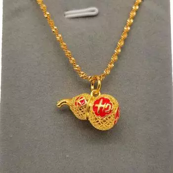 Подвеска в античном стиле с полой филигранью и перегородчатой эмалью, расписанная эмалью 40CM