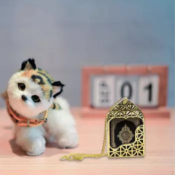 Подвеска в виде арабской книги, подвесные аксессуары, художественное произведение, подарок, офисное коллекционное украшение для дома, середина золотой