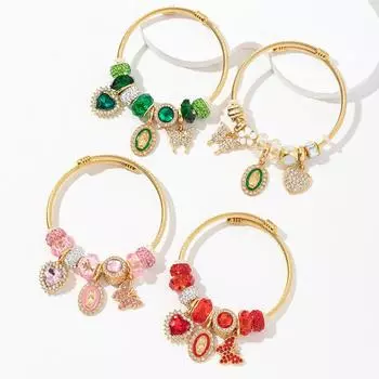 Подвеска в виде бабочки с изображением Иисуса и Любви в виде сердца, браслет из нержавеющей стали со стразами розовый