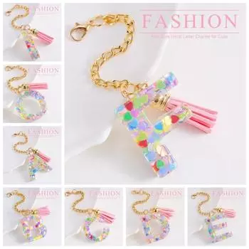 Подвеска в виде буквы имени для чашки, розовая идентификационная буква, креативная ручка, брелок Style 15