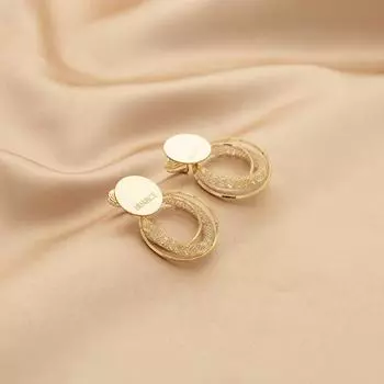 Подвеска в виде буквы «круг» для женщин, модная противомоскитная спираль, без пирсинга, клипса для ушей для женщин