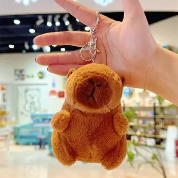 Подвеска в виде дельфина, халат в стиле Будды, плюшевый брелок-капибала, рюкзак в форме сердца для девочки