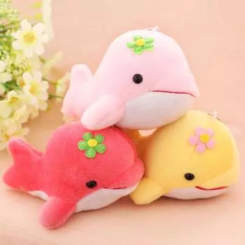 Подвеска в виде дельфина, плюшевая игрушка, кукла-кит, милая маленькая мини-кукла, подарочная кукла для корпоративного мероприятия 13cm