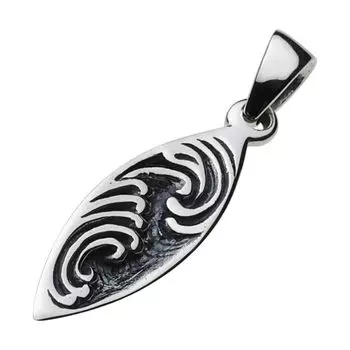 Подвеска в виде доски для серфинга Hawaiian Sea Silver p0763 [Cenote] [925 Accessories]