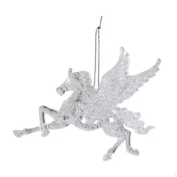 Подвеска в виде елочного украшения - подарочный предмет для праздничного декора Winged Horse