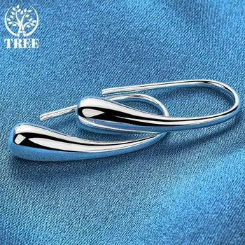 Подвеска в виде капли/дождя из стерлингового серебра 925 пробы, модные свадебные украшения 2.70*0.50cm