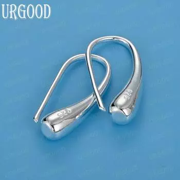 Подвеска в виде капли/капли дождя из стерлингового серебра 925 пробы, модные свадебные украшения 2.70*0.50cm