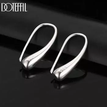 Подвеска в виде капли/капли дождя из стерлингового серебра 925 пробы, модные свадебные украшения 2.70*0.50cm