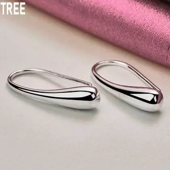 Подвеска в виде капли/капли дождя из стерлингового серебра 925 пробы, модное украшение для свадьбы 2.70*0.50cm