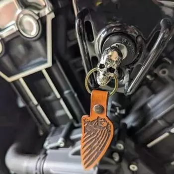 Подвеска в виде ключа с черепом демона, простая установка, универсальный декоративный ключ с черепом демона, модифицированное украшение в виде ключа с черепом демона