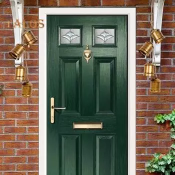 Подвеска в виде колокольчика, художественный колокольчик ветра, винтажный стиль, потертый металлический коровий колокольчик для дома, открытого сада серебряный