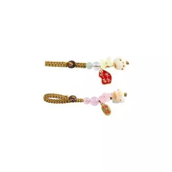 Подвеска в виде кошачьей лапки в китайском стиле, классический брелок с корнем Бодхи, приносящий удачу, для пар D