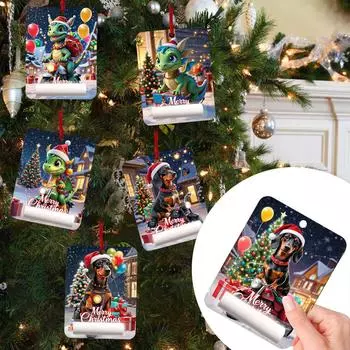 Подвеска в виде кошелька в виде рождественской елки Подвеска-сюрприз в виде шара Набор для украшения вечеринки красный