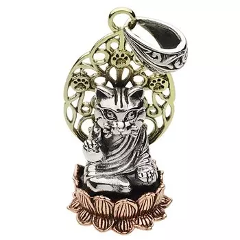 Подвеска в виде кошки fp0553 [Figmart] [Серебряный аксессуар]