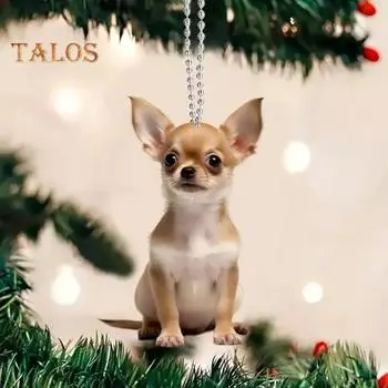 Подвеска в виде кошки на автомобиль, 2D, плоская акриловая подвеска на зеркало заднего вида автомобиля, подвесное украшение в виде кошки, причудливое украшение на рождественскую елку, подарок для семьи и друзей белый