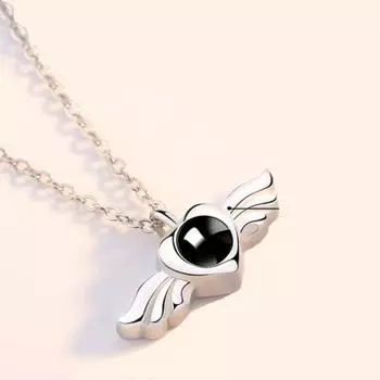 Подвеска в виде крыльев на ключицу, цепочка для защиты любви, маленькая, свежая, роскошная, новый стиль