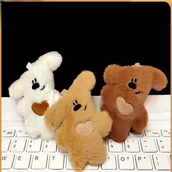 Подвеска в виде куклы «Мультяшный медведь» с изображением милого медведя, рюкзака, аксессуаров для пары, брелок-подвеска дубильная кора