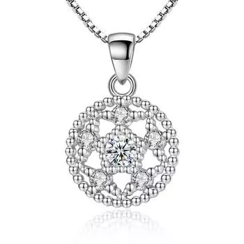 Подвеска в виде лотоса, женская простота, посеребренные ювелирные изделия, модное ожерелье с кулоном в виде семян лотоса