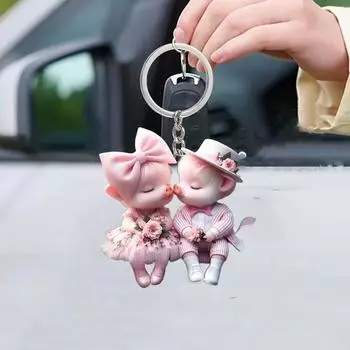 Подвеска в виде мультяшной свиньи, украшение на шнурке, рождественская подвеска