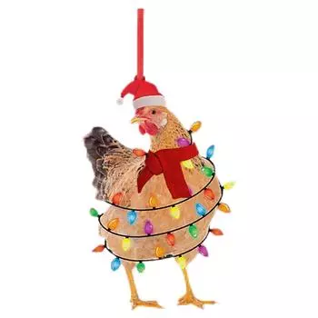 Подвеска в виде петуха на рождественскую елку, изысканные украшения в виде цыпленка, рождественские подарки 1