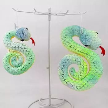 Подвеска в виде плюшевой куклы «Змеи», милый мультяшный плюшевый брелок, мягкая игрушка в виде животного, подарок для девочек, мальчиков, друзей, семьи, украшения для комнаты в машине S зелёный